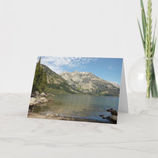 Jenny Lake at Grand Teton National Park Card (Front)