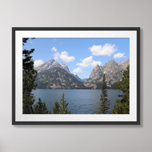 Jenny Lake at Grand Teton National Park Framed Art (Framed Front)