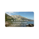 Jenny Lake at Grand Teton National Park Label