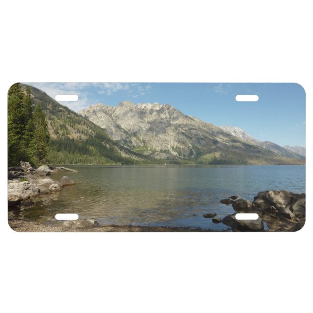 Jenny Lake at Grand Teton National Park License Plate (Front)
