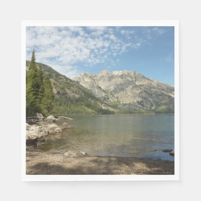Jenny Lake at Grand Teton National Park Napkins (Front)