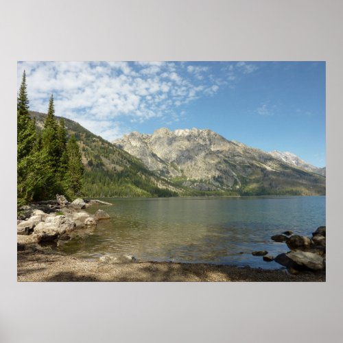 Jenny Lake at Grand Teton National Park Poster