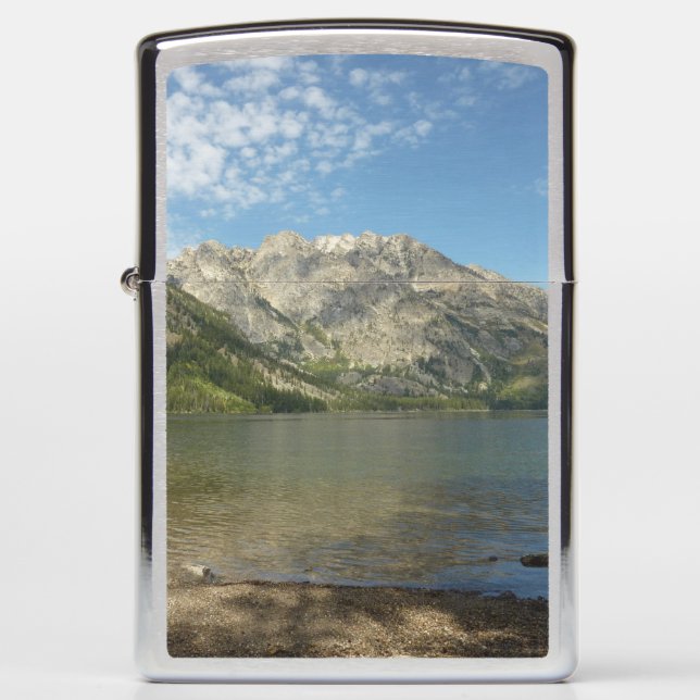 Jenny Lake at Grand Teton National Park Zippo Lighter (Front)