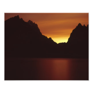 Jenny Lake at Sunet Photo Print