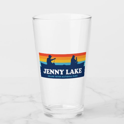 Jenny Lake Grand Teton National Park Canoe Glass