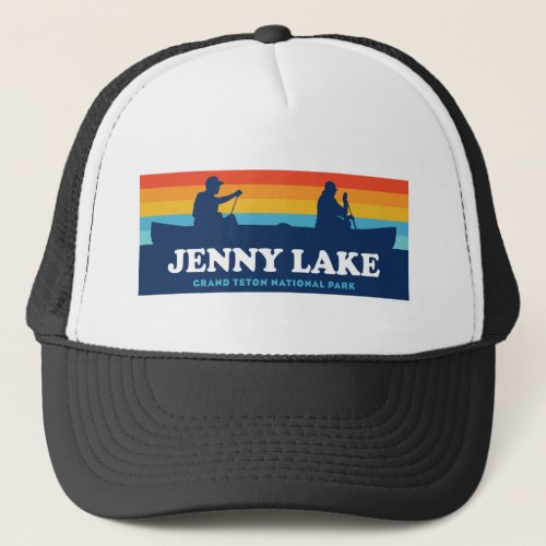 Jenny Lake Grand Teton National Park Canoe Trucker Hat