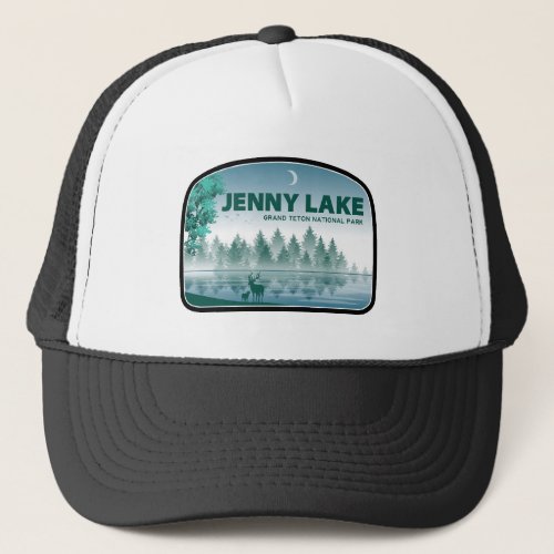 Jenny Lake Grand Teton National Park Deer Trucker Hat