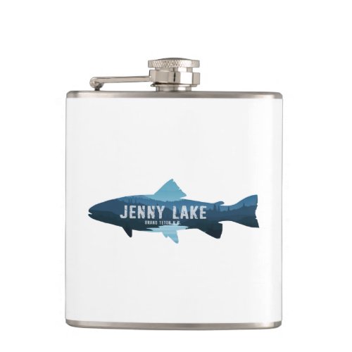 Jenny Lake Grand Teton National Park Fish Flask