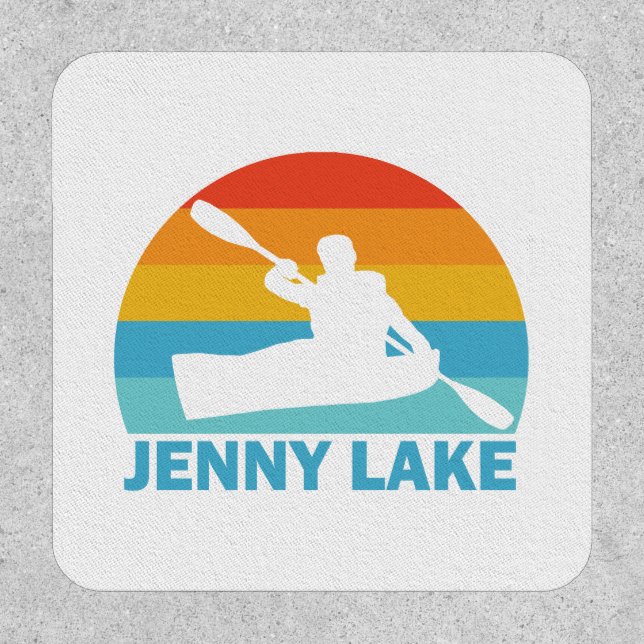 Jenny Lake Grand Teton National Park Kayak Patch (Front)