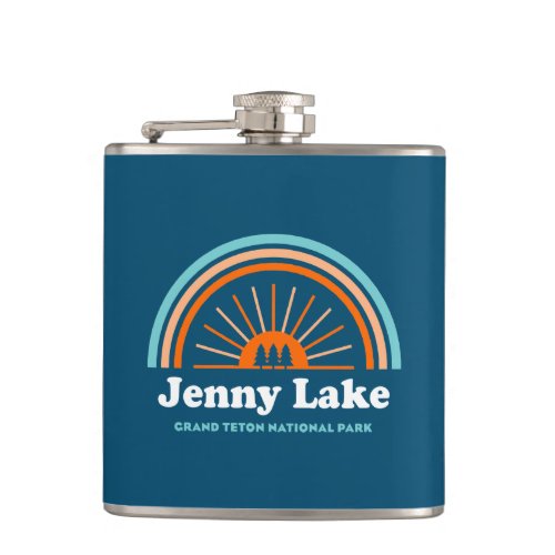 Jenny Lake Grand Teton National Park Rainbow Flask