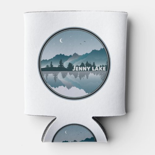 Jenny Lake Grand Teton National Park Reflection Can Cooler