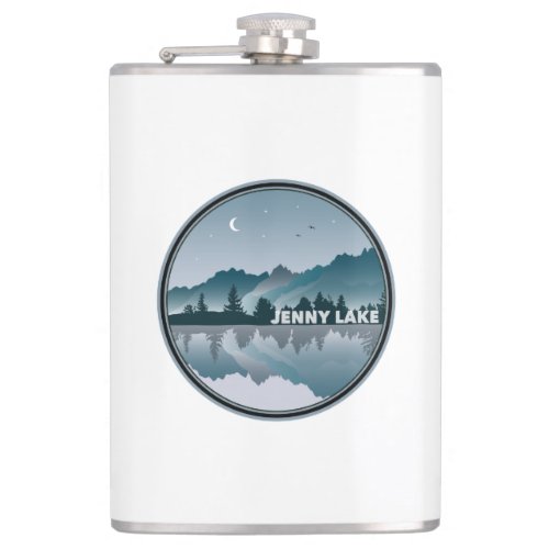 Jenny Lake Grand Teton National Park Reflection Flask