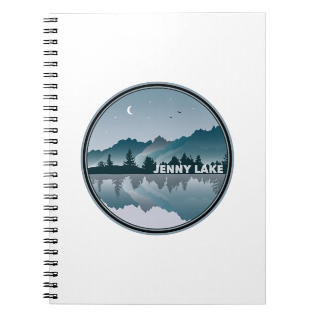 Jenny Lake Grand Teton National Park Reflection Notebook (Front)