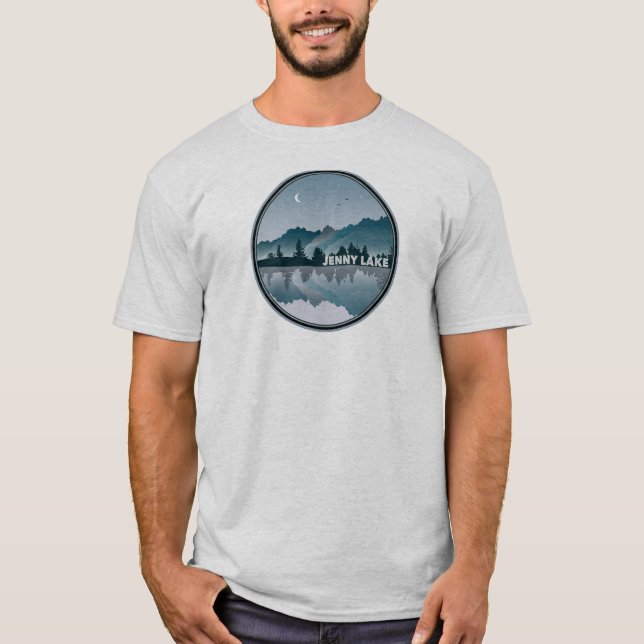 Jenny Lake Grand Teton National Park Reflection T-Shirt (Front)