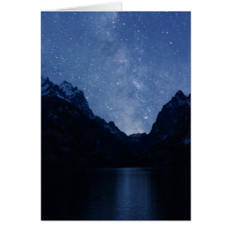 Jenny Lake reflects the Milky Way Cards