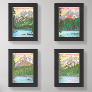 "Jenny Lake Serenity" Wall Art Sets