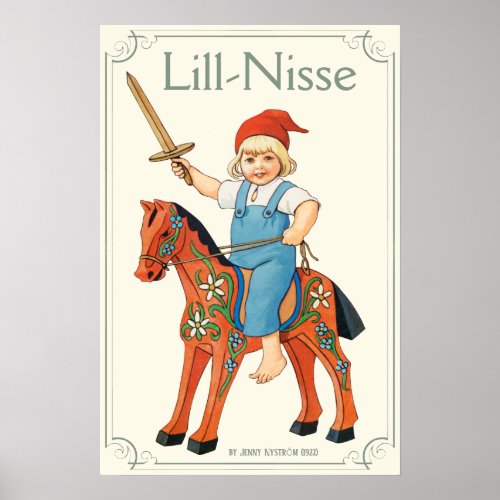 Jenny Nystrm Lill_Nisse riding to war CC0316 Poster