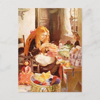 Jenny Wren  The Little Dolls' Dressmaker Postcard by HTMimages at Zazzle