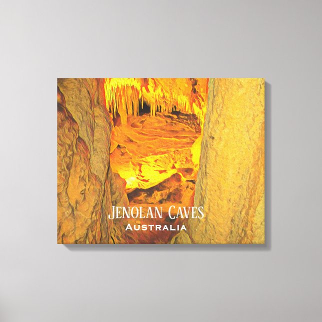 Jenolan Caves limestone caves Australia Canvas Print (Front)