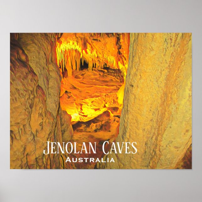 Jenolan Caves limestone caves Australia Poster (Front)