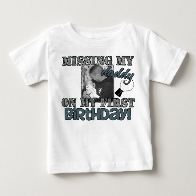Jen's First Birthday Tee! Baby T-Shirt (Front)