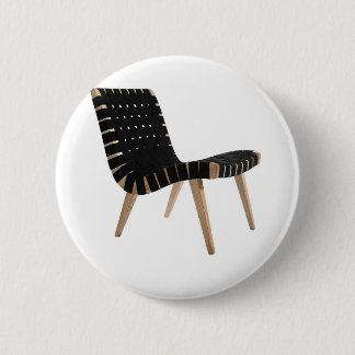 JENS RISOM by Knoll Mid-Century Modern Strap Chair Button