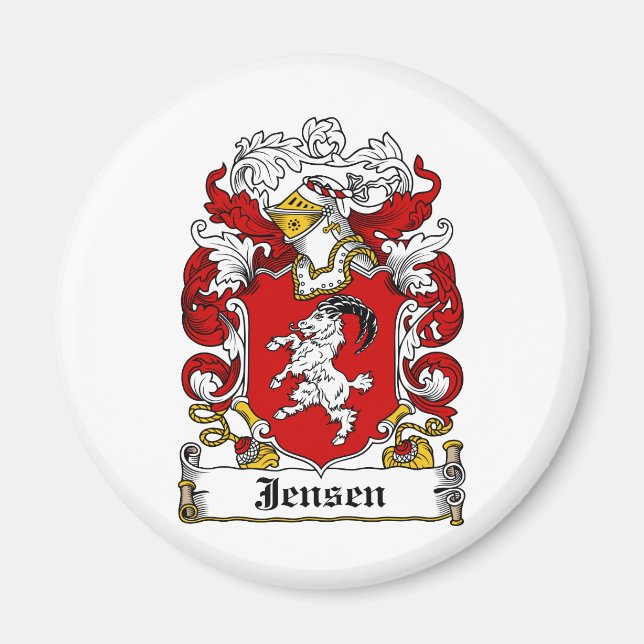 Jensen Family Crest Magnet (Front)