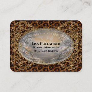 Jenuplaythe Animal Print Mélange Professional Business Card