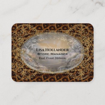 Jenuplaythe Animal Print Mélange Professional Business Card by LiquidEyes at Zazzle