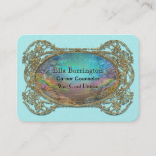 Jenuplaythe Professional Elegant Round Business Card