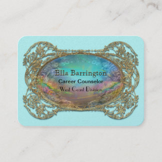 Jenuplaythe Professional Elegant Round Business Card