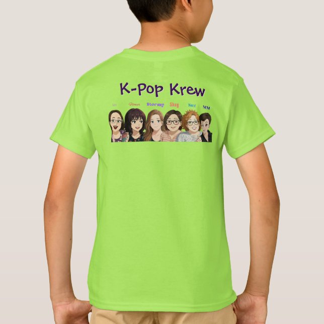 jenX Tunes Merch Kids T-Shirt (Back)