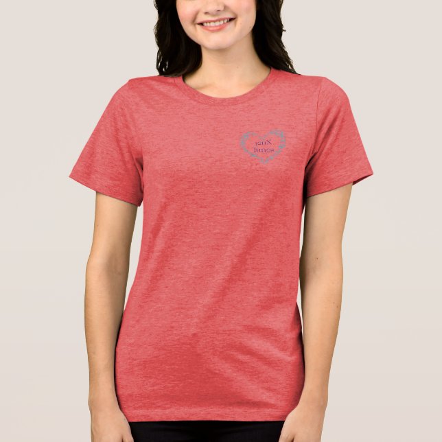 jenX Tunes Merch Women's T-Shirt Tri-Blend Shirt (Front)