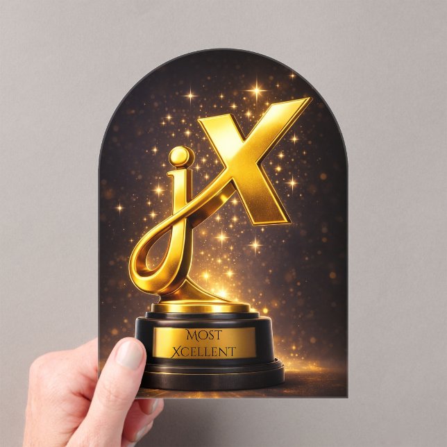 jenXcellence Award Funny Merch Acrylic Invitations (Insitu (Handheld))