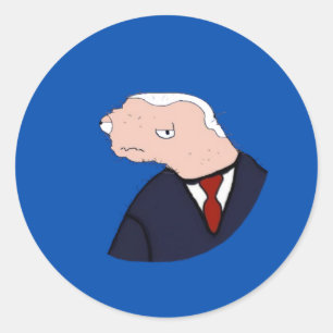 Jeo Boden Ultimate Meme (Blue) Classic Round Sticker