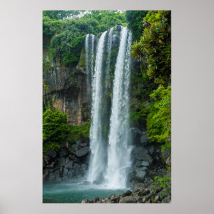 Jeongbang waterfall, South Korea Poster