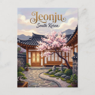 Jeonju Hanok Village South Korea Postcard