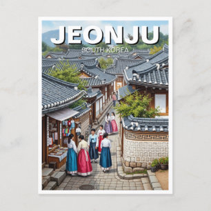 Jeonju Hanok Village South Korea Postcard