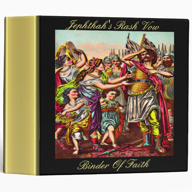 Jephthah's Rash Vow Binder (Front/Spine)