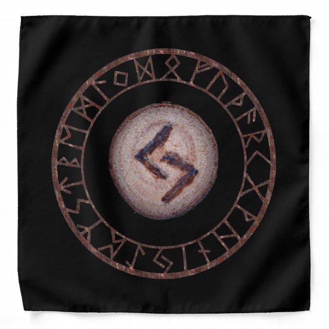 Jera - Elder Futhark rune Bandana (Front)