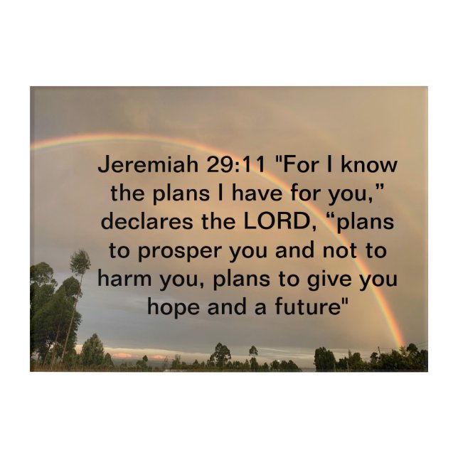 Jeremia 29:11 Wall Art (Front)