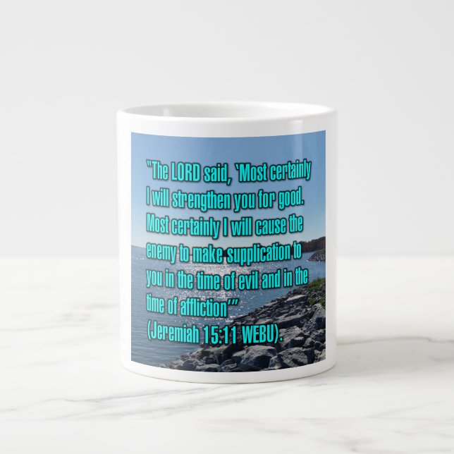 Jeremiah 15:11 WEBU Mug (Front)