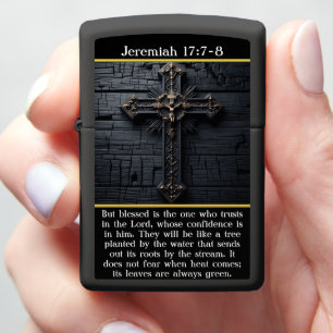 Jeremiah 17:7-8 Blessed Trust Engraved Zippo Lighter