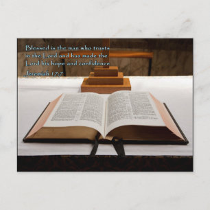 Jeremiah 17:7 Bible Postcard