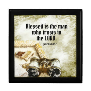 Jeremiah 17:7 Blessed the Man who Trusts the Lord Gift Box