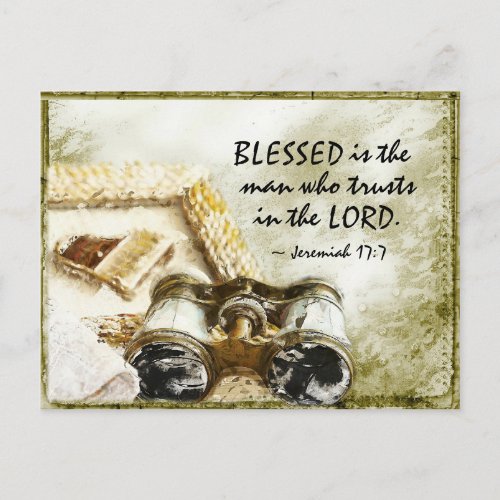 Jeremiah 177 Blessed the Man who Trusts the Lord Postcard