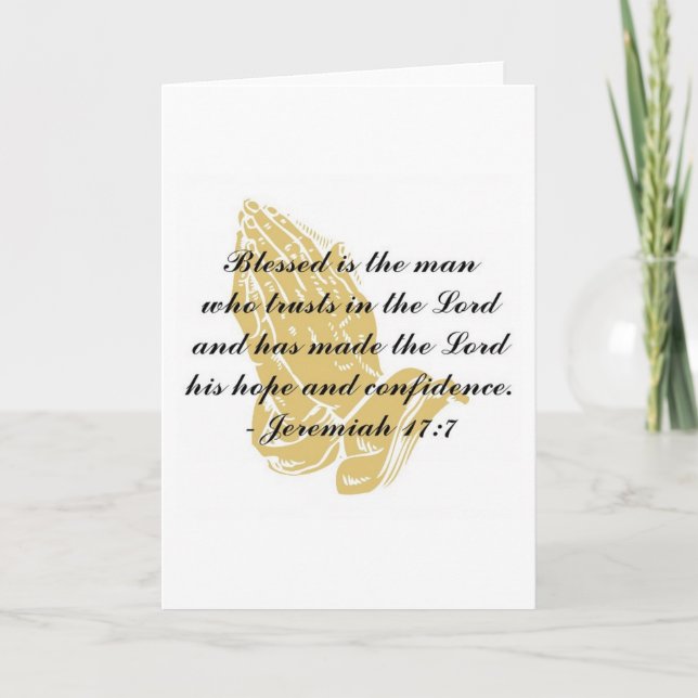 Jeremiah 17:7 Greeting Card (Front)