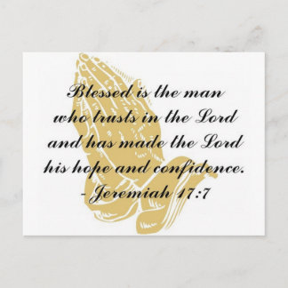 Jeremiah 17:7 Postcard