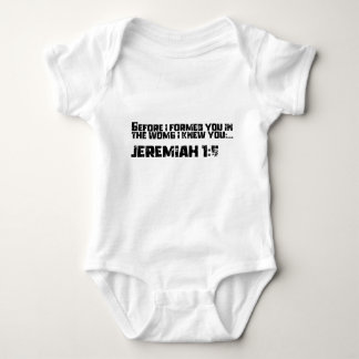 Jeremiah 1:5 baby bodysuit