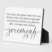 Jeremiah 29:11 Bible Scripture Farmhouse Sign